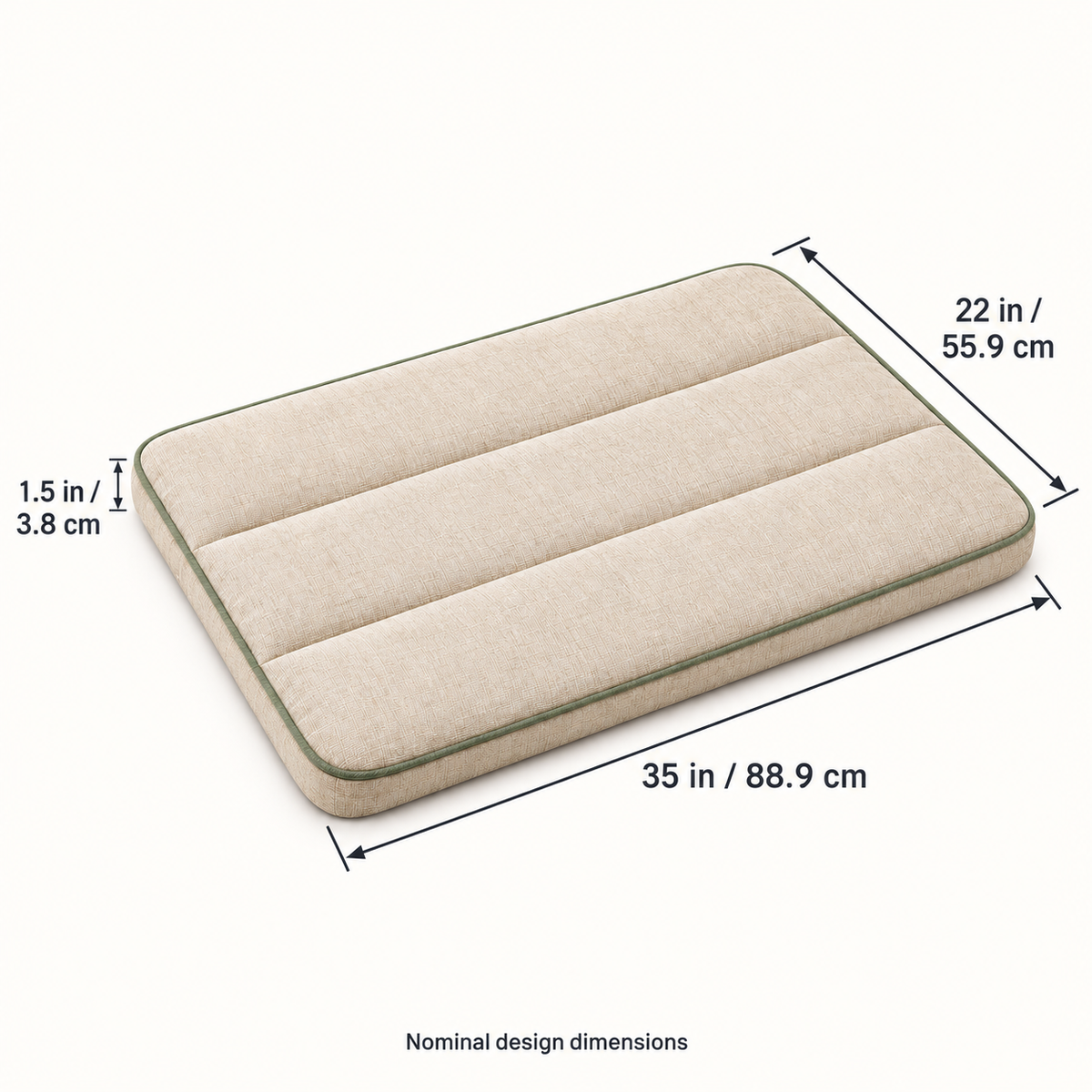 Quietnest Channel-Stitched Pet Crate Mat