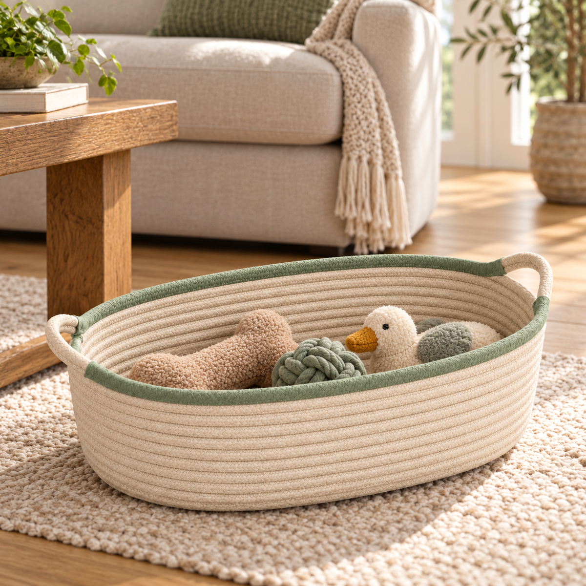 Arcweave Cotton Rope Pet Toy Basket
